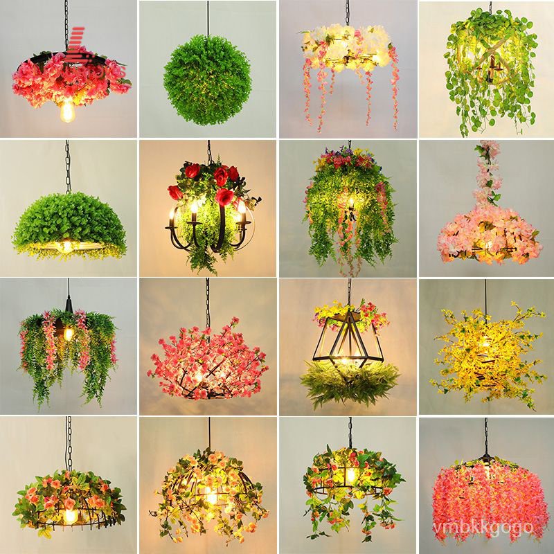 Plant Chandelier Creative Music Restaurant Barbecue Bar Plant Flower Bar Hot Pot Shop Lighting Indus