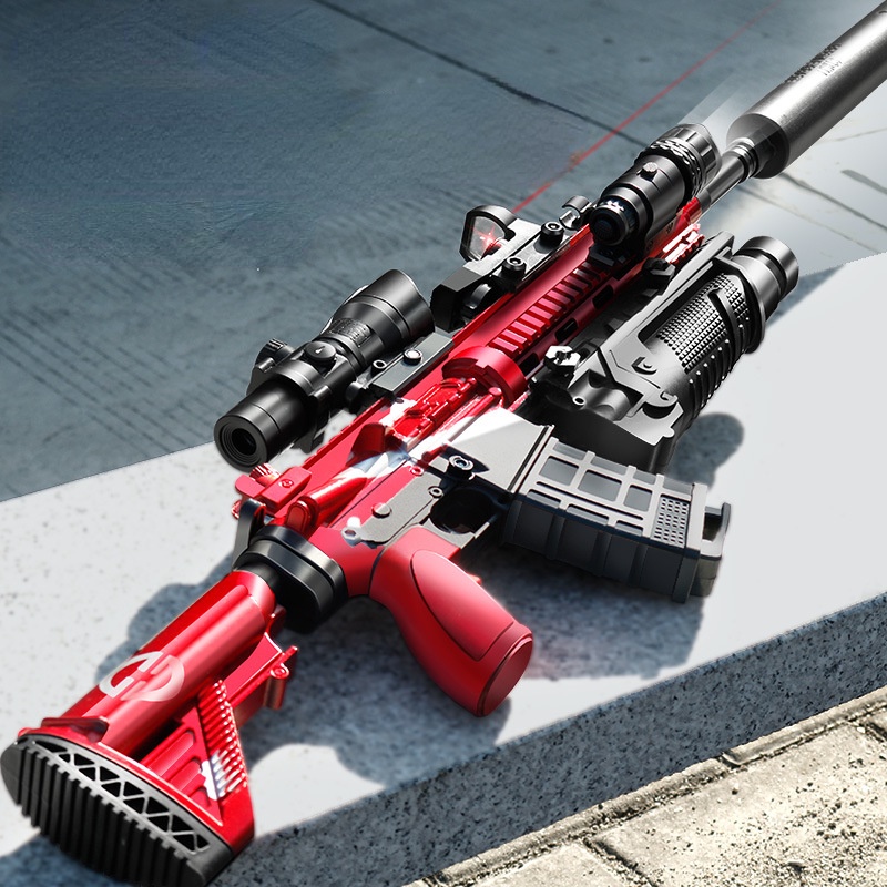 M416 S Niper ปืนไรเฟิลไฟฟ้าเจล B Laster ของเล่นปืนลูกปัดน้ำฤดูร้อนกลางแจ้งเกม A Irsoft สาดน้ำปืนอาวุธสำหรับเด็กของขวัญ