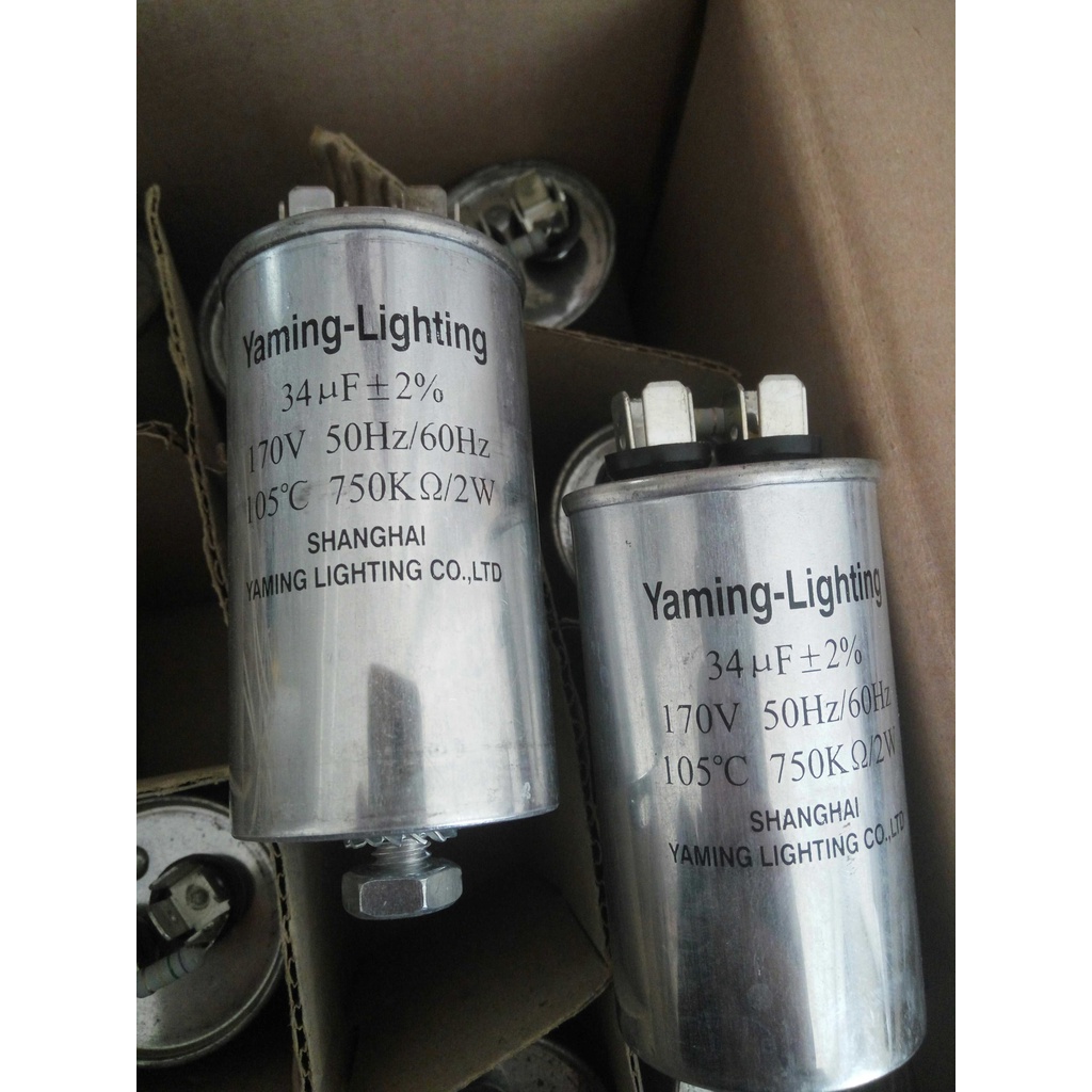 พร้อมส่ง 34uf/170v, 105 องศา, 750k/2w, ตัวเก็บประจุแบบแสง