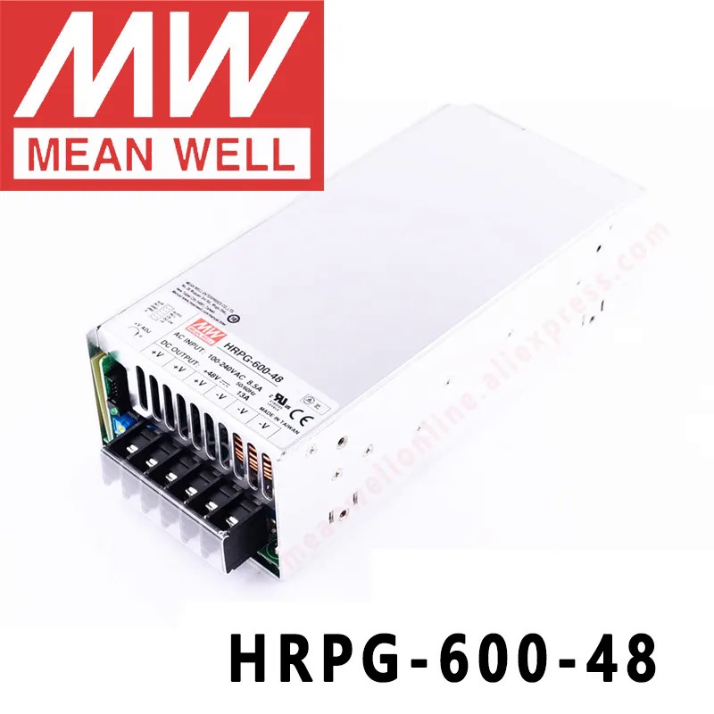 Original MEAN WELL HRPG-600-48 13A 48V Meanwell HRPG-600 48V 624W เอาต์พุตเดี่ยวพร้อม PFC Function P