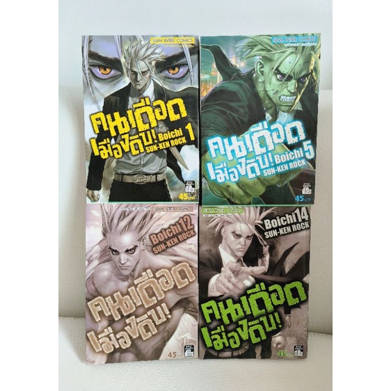คนเดือด เมืองดิบ!! Boichi Sun-Ken Rock เล่ม 1,5,12,14 (เศษ)