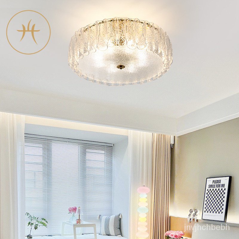 Light Luxury Cream Style Bedroom Ceiling Light Modern Minimalist Master Bedroom Light New Cloakroom 