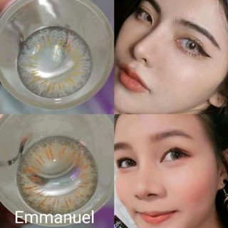 คอนแทคเลนส์ บิ๊กอาย รุ่น Emmanuelle/Emquatier สีเทา/ตาล Gray…