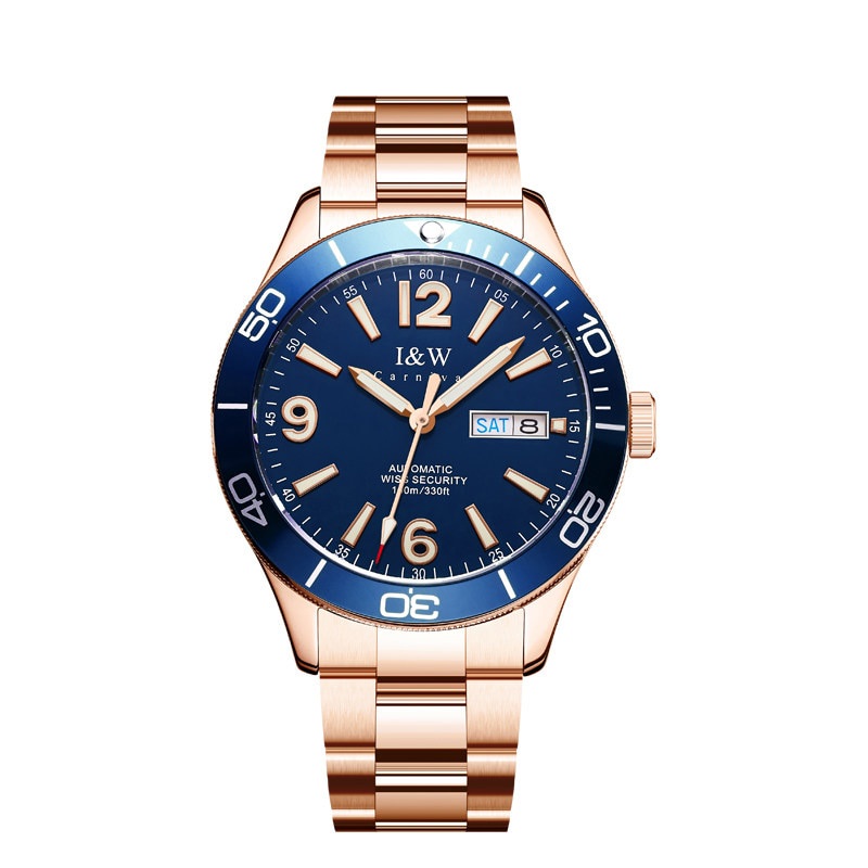 77x Reloj hombre 2021 New Men s Watches I&amp;W 10bar Diver Watch Automatic Sapphire Luminous SEIKO Movement Mechanica 8s8