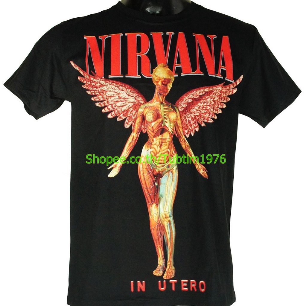 เสื้อวง Nirvana วงดนตรีร็อค เดธเมทัล วินเทจ เนอร์วานา NIR1435