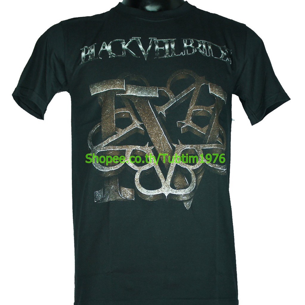 เสื้อวง Black Veil Brides ผ้าร้อยแฟชั่นวงดนตรี วินเทจ แบล็กวีลไบรส์ BVB1470