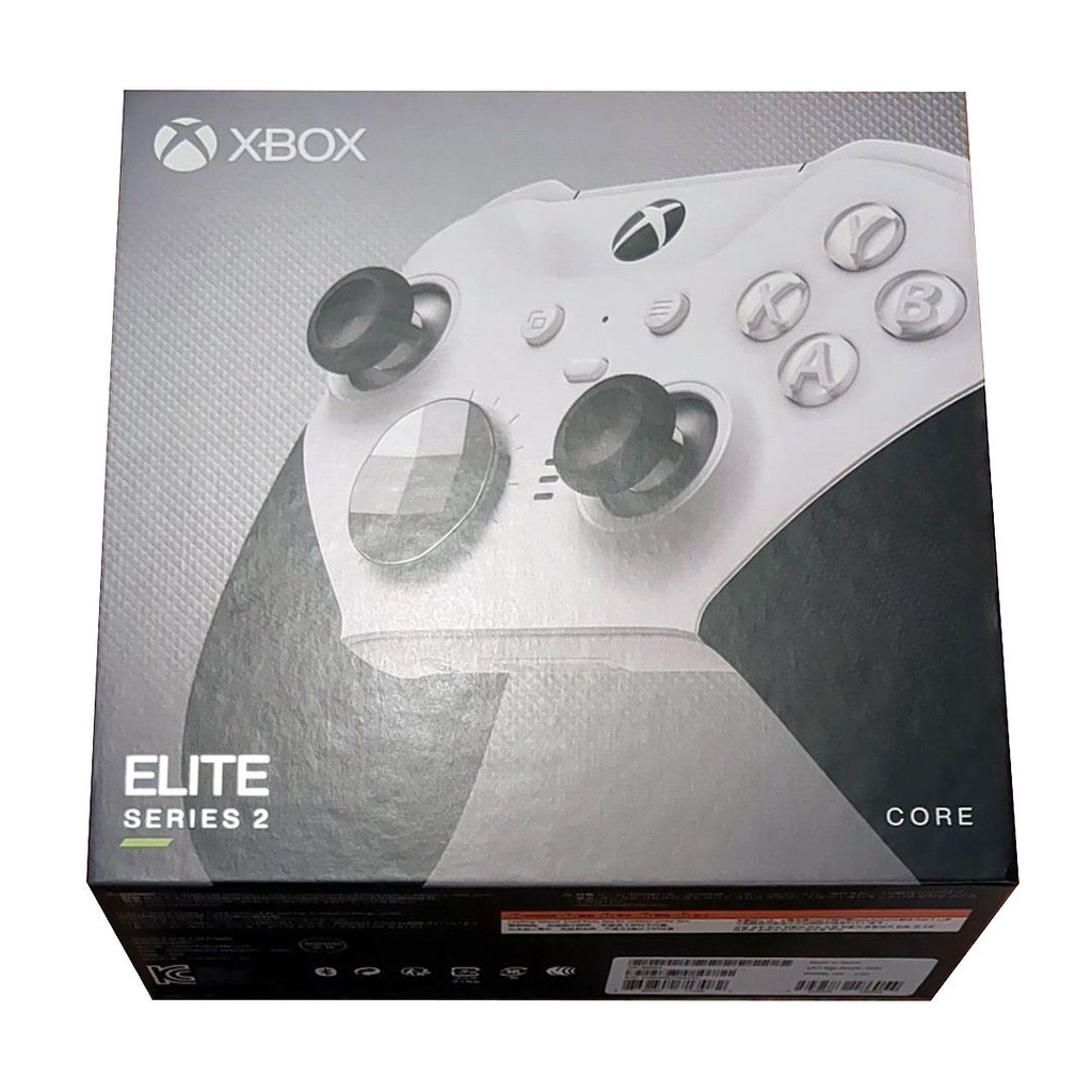 Xbox Elite Wireless Controller Series 2 - Core (White) for Xbox Series X|S, PC, Smatphones, Tablets, Xbox One