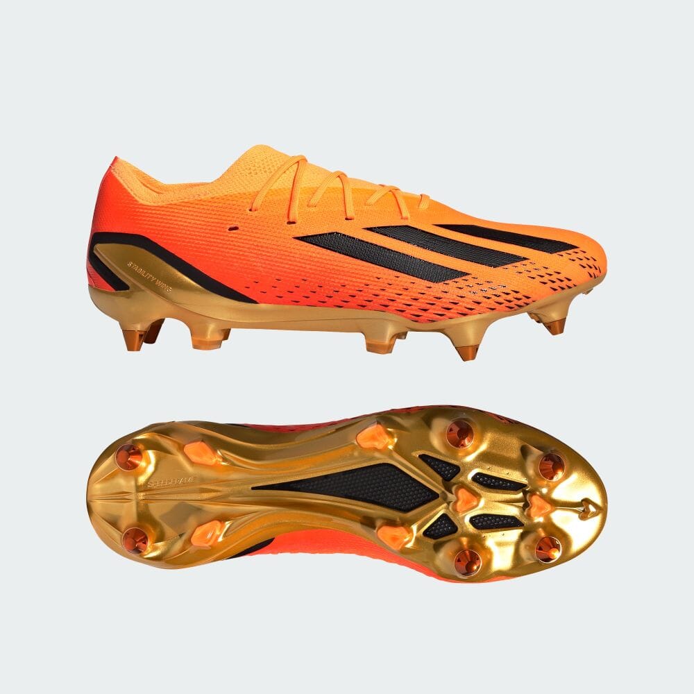 Adidas รองเท้าฟุตบอล พื้นนุ่ม X Speedportal.1 Sg พลังงานแสงอาทิตย์ สีทอง สําหรับทุกเพศ Gz5096
