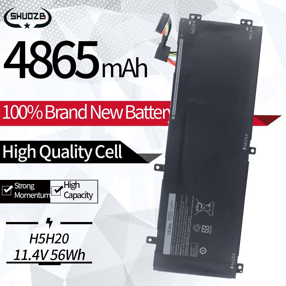 Laptop Battery H5H20 For Dell XPS 15 9560 9570 15-9560-D1845 Precision M5520 M5530 62MJV M7R96 05041
