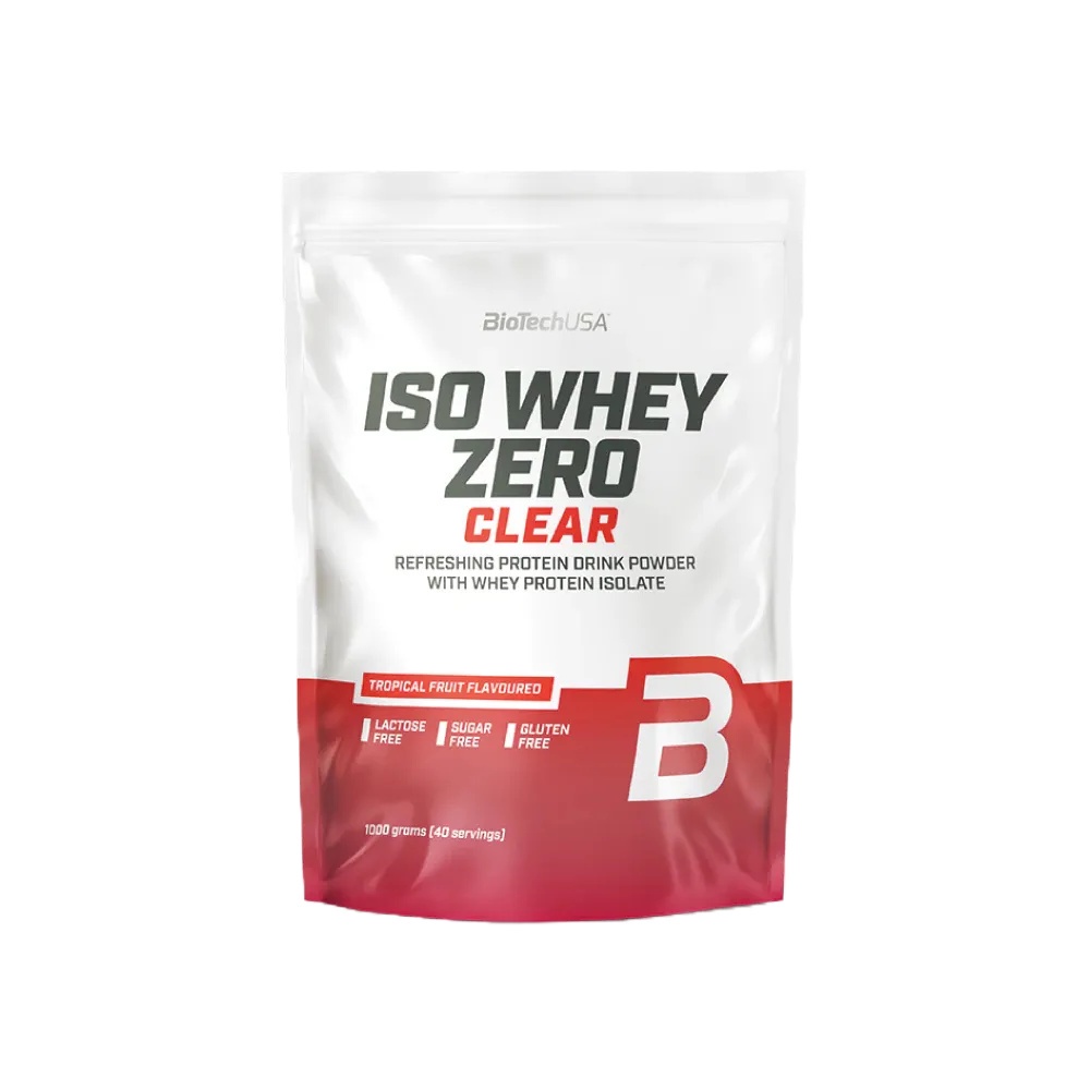 BioTechUSA Iso Whey Zero Clear-1000g (เวย์โปรตีนไอโซเลท-ลีนเวย์) Whey Isolate WPI ชนิดใสไม่มีกลิ่นนม
