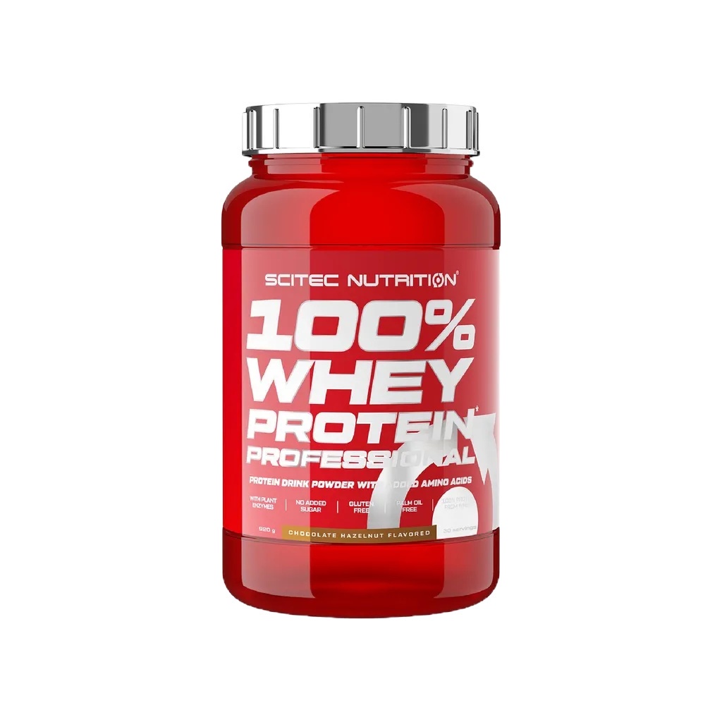 SCITEC NUTRITION Whey Protein Chocolate Hazelnut 920g (เวย์โปรตีนสูตรเพิ่มกล้ามเนื้อ)