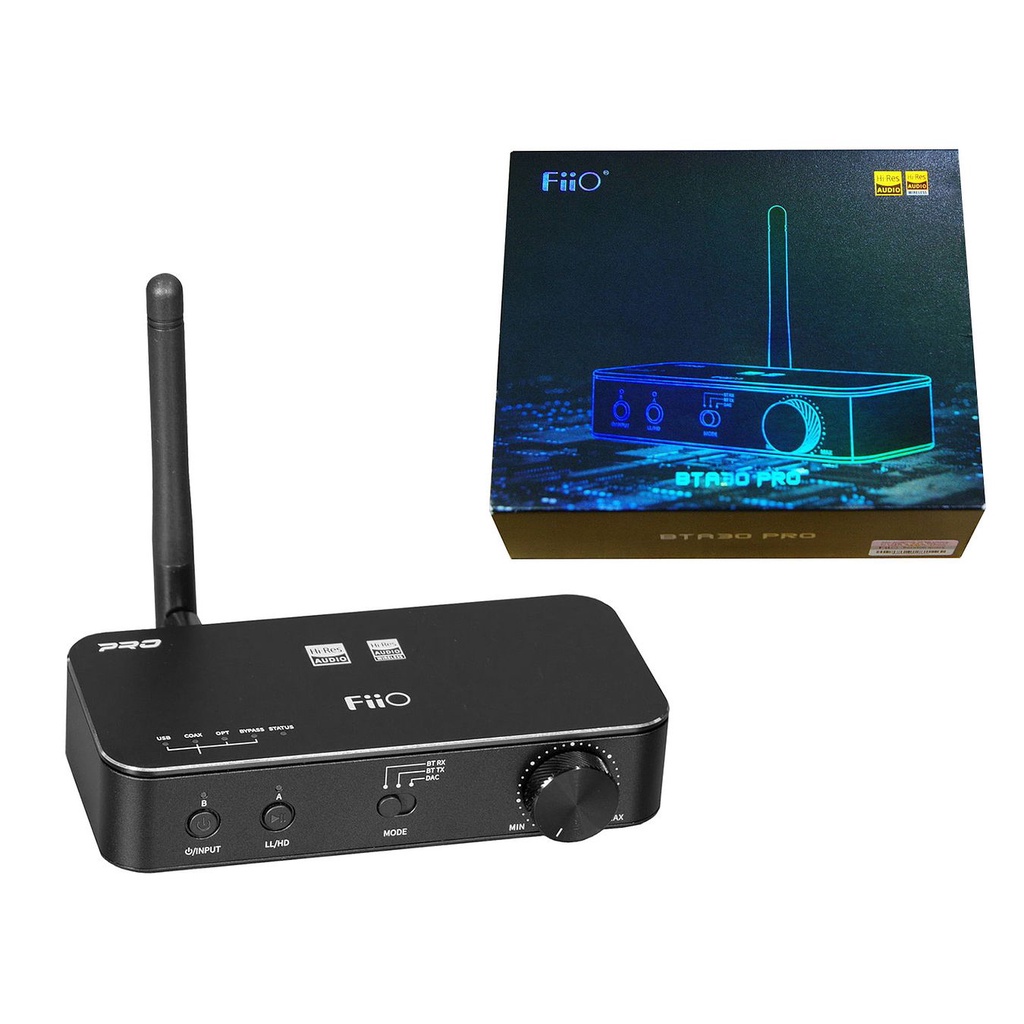 FiiO BTA30 PRO High Fidelity Bluetooth Transceiver (Black) - Hi-Res Audio Wireless
