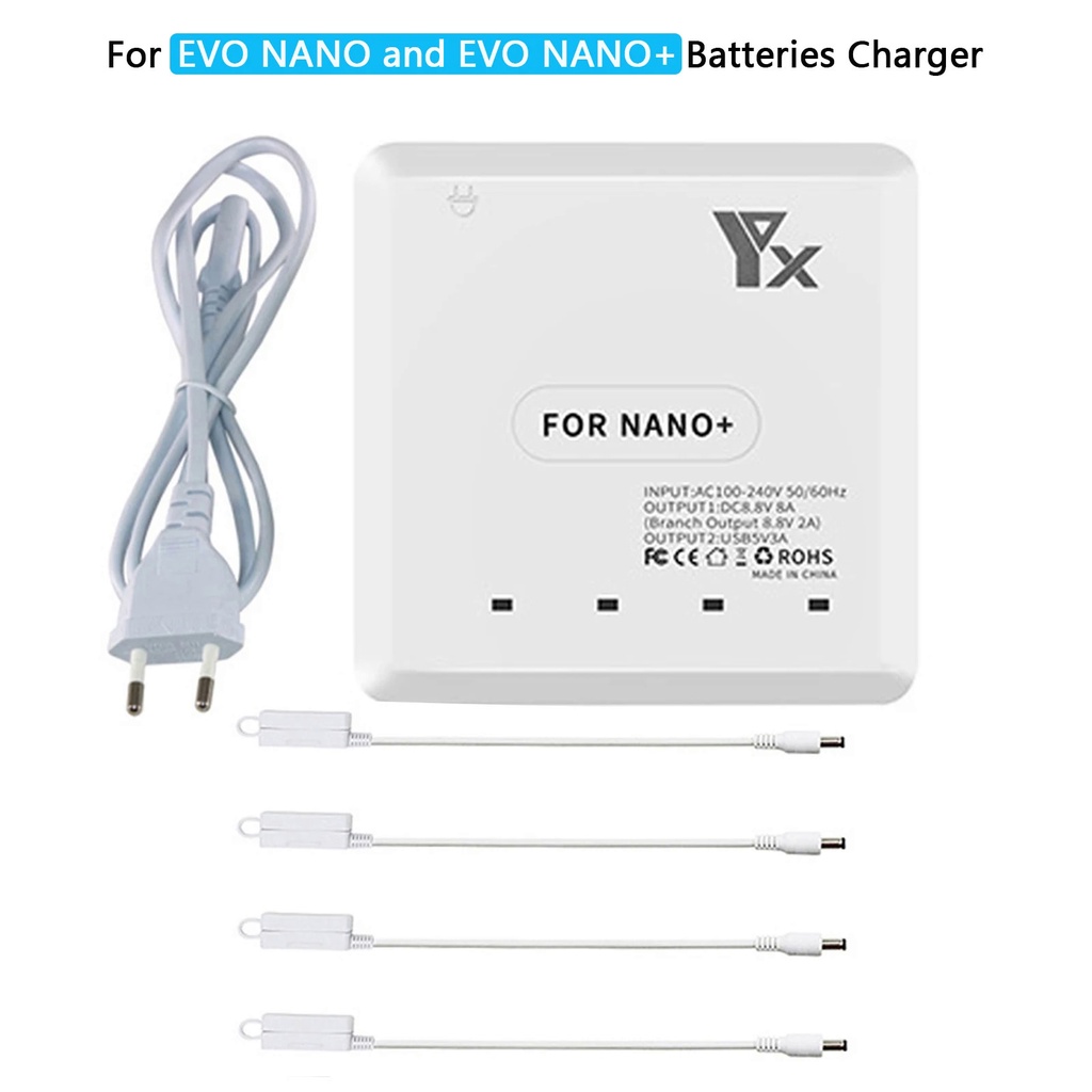 6 In 1 Multi Charger สำหรับ Autel EVO NANO Drone แบตเตอรี่ชาร์จควบคุม Hub 2พอร์ต USB Dron อุปกรณ์เสร