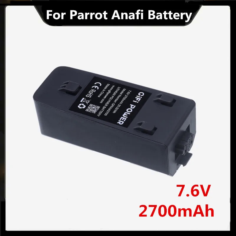 ใช้งานร่วมกับ Parrot Anafi Lithium Rechargeable Battery 7.6V 2700MAh 20.52Wh คุณภาพสูง RC Drone Batt