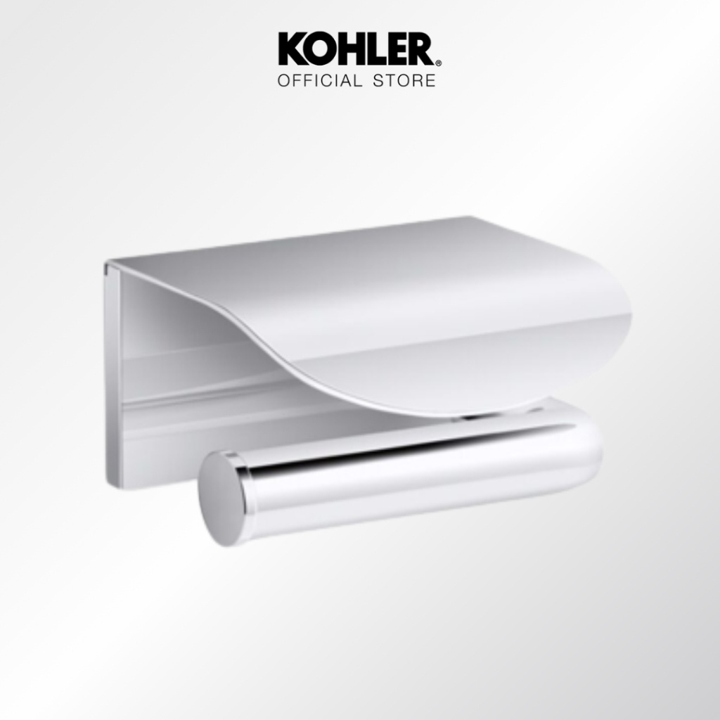 KOHLER Avid covered toilet paper holder ที่ใส่กระดาษชำระมีฝาปิด สีโครเมี่ยม รุ่นอะวิด K-97503X-CP