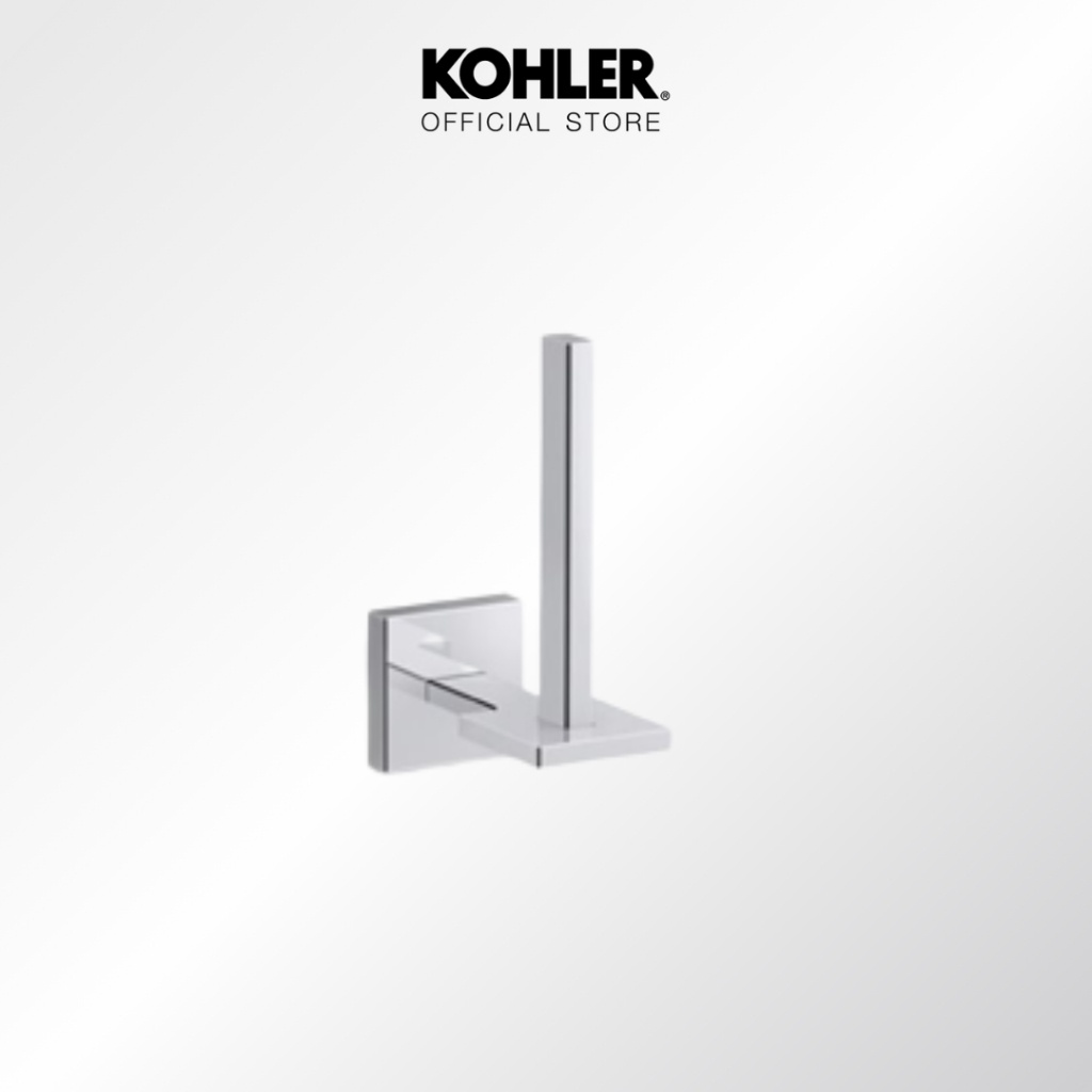 KOHLER Square vertical toilet tissue holder ที่ใส่กระดาษชำระแนวตั้ง รุ่นสแควร์ สีโครเมียม K-23289X-CP