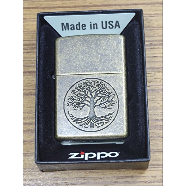 Zippo ของแท้นำเข้าUSA🇺🇸 รุ่น29149 Tree Of Life *ปี2022