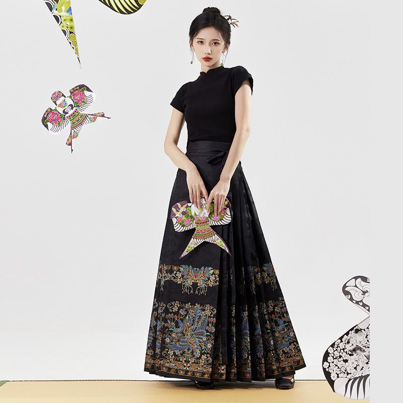 Zjjsky.th ใหม่ เสื้อยืด คอปกตั้ง สไตล์จีน ฤดูร้อน ฤดูใบไม้ร่วง สองชิ้น สําหรับผู้หญิง - รูปที่ 6