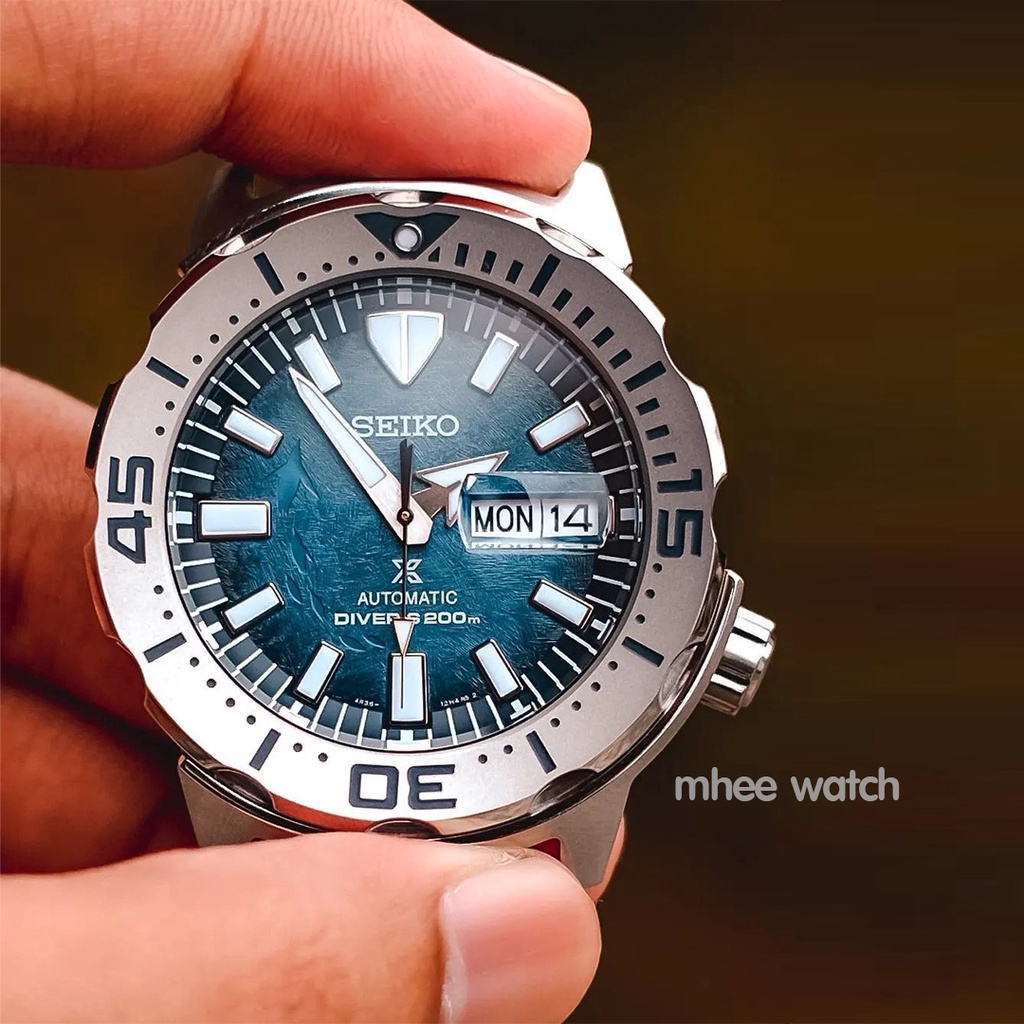 Seiko Monster Special Edition Save The Ocean in the Night of The Antarctica GEN2 (กระเบนกลางคืน SRPH