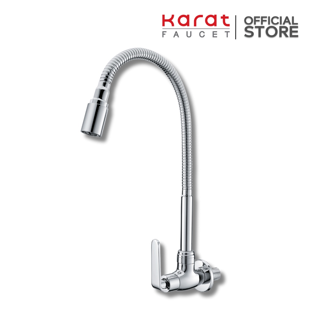 Karat Faucet ก๊อกซิงค์ ติดผนัง งวงอิสระ รุ่น KF-66-539-50