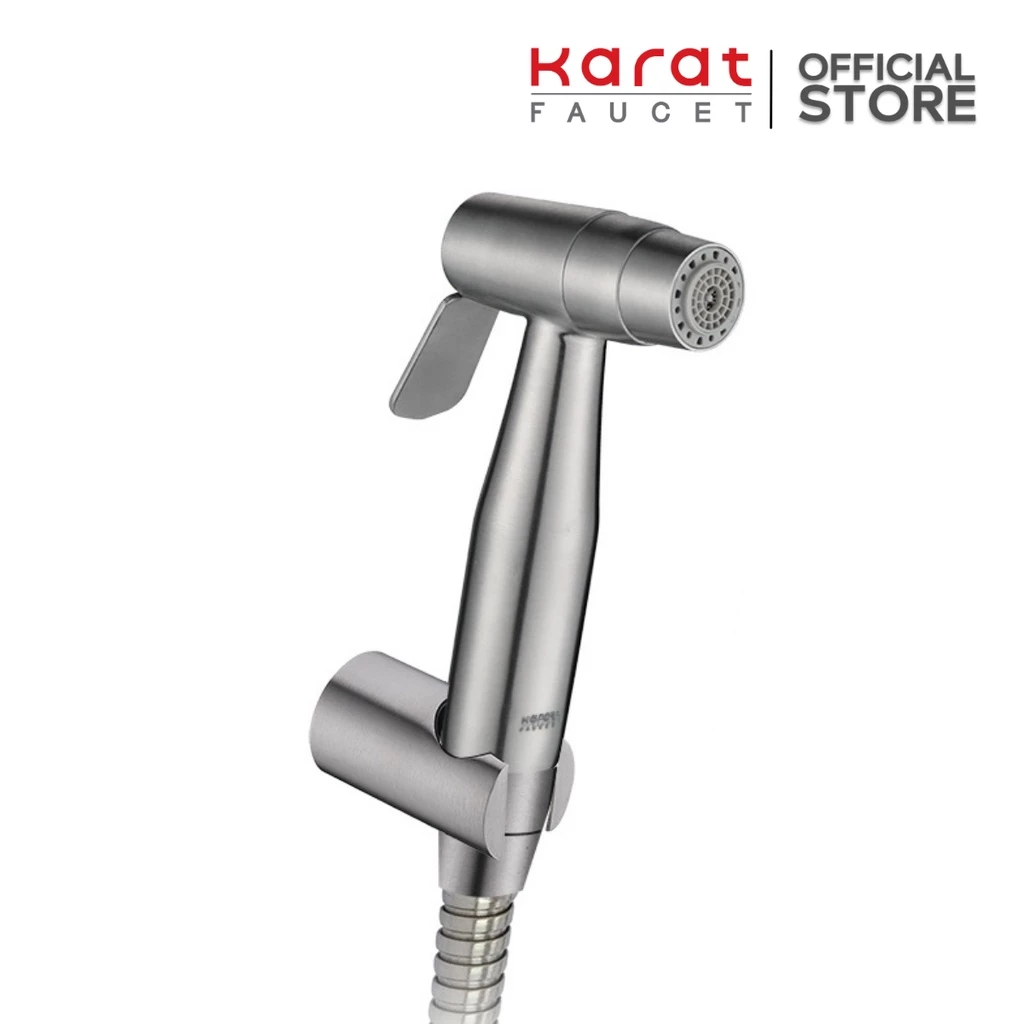 Karat Faucet ชุดสายฉีดชำระสแตนเลส 304 ปรับน้ำ 2 ระดับ สายยาว 120 ซม. รุ่น KA-16-345-63