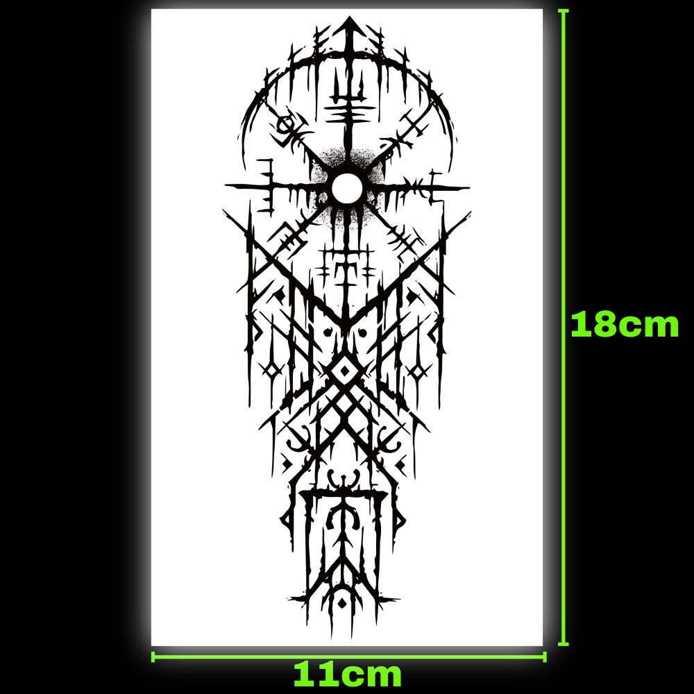 แทททู SAI MAGIC TATTOO 18CM×11CM รอยสักอยู่ได้นาน 2 สัปดาห์ รอยสักมายากล แทททูรอยสักกันน้ำ รอยสักชั่วคราว รอยสัก 234