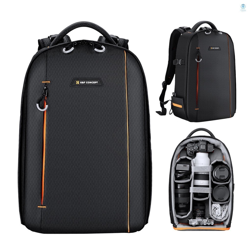 K&amp;F CONCEPT Camera Backpack Waterproof Camera Bag 18L Large Capacity Camera Case with 14.1 Inch Laptop Compartment  ZDSH