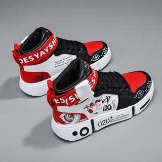 High-top Mens Shoes อินเทรนด์ All-Match Casual Sports Daddy …