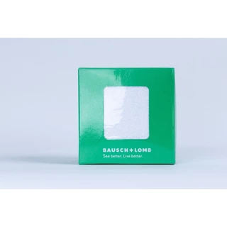 [สินค้าของแถม] Bausch & Lomb ผ้าขนหนูสีขาว