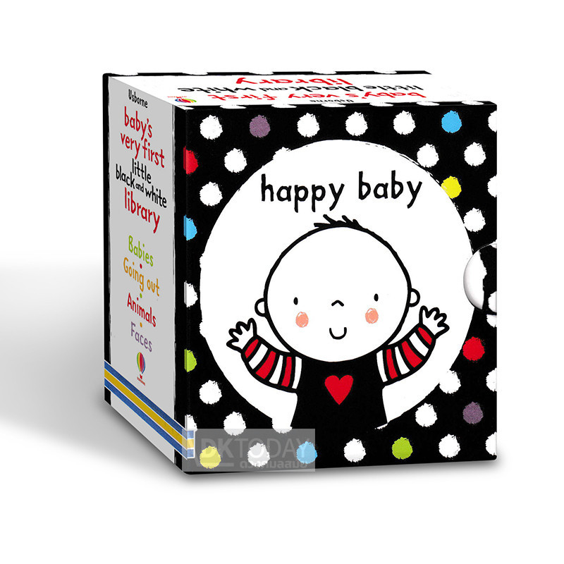 DKTODAY หนังสือ USBORNE BABY'S VERY FIRST BLACK AND WHITE LITTLE LIBRARY (AGE 0+)