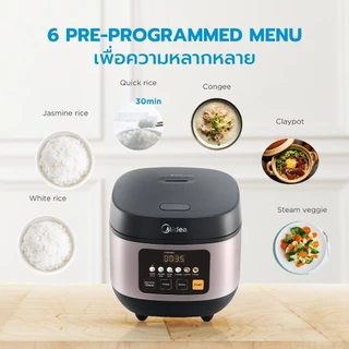 (ส่งฟรีทั่วไทย) Midea หม้อหุงข้าว ขนาด1.8ลิตร รุ่น MB-FS5020W *รับประกันสินค้า 1 ปี / รับประกันแผ่นทำความร้อน 5 ปี