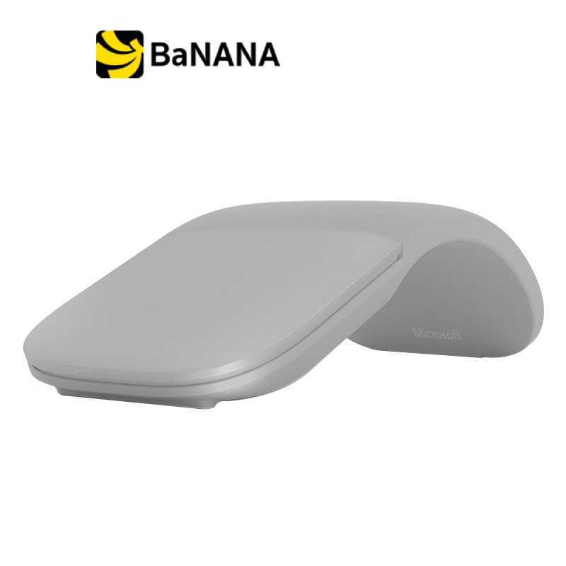 เมาส์บลูทูธ Microsoft Tablet Acc Arc Mouse SC Bluetooth (CZV-00005) Light Grey by Banana IT