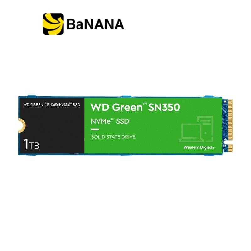 WD SSD 1TB M.2 PCle/NVme R3200MB/s W2500MB/s Green - 3 Year (SN350) การ์ดเอสเอสดี by Banana IT