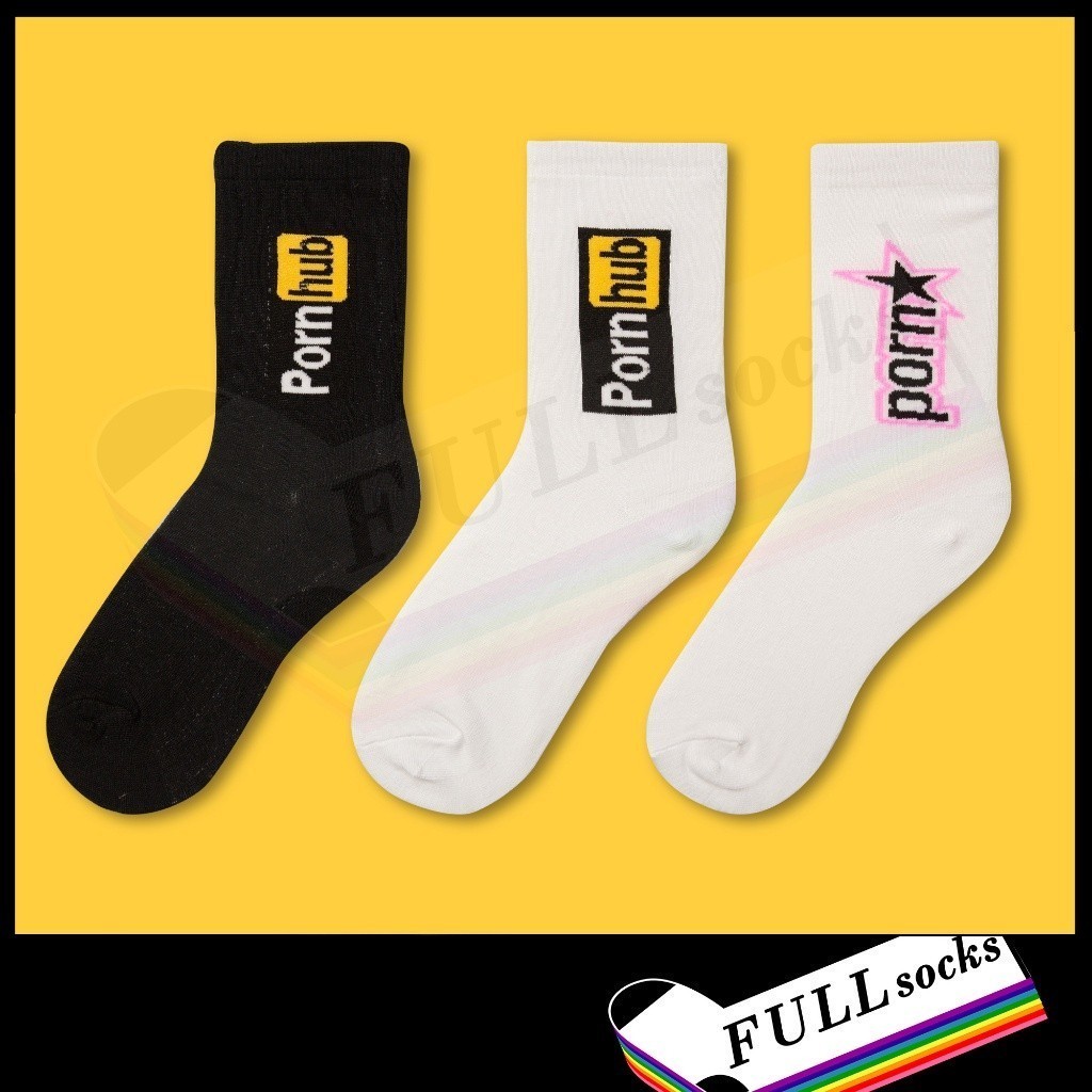 Porn hub Socks Free size ถุงเท้า พร งับ ขนาด Free size