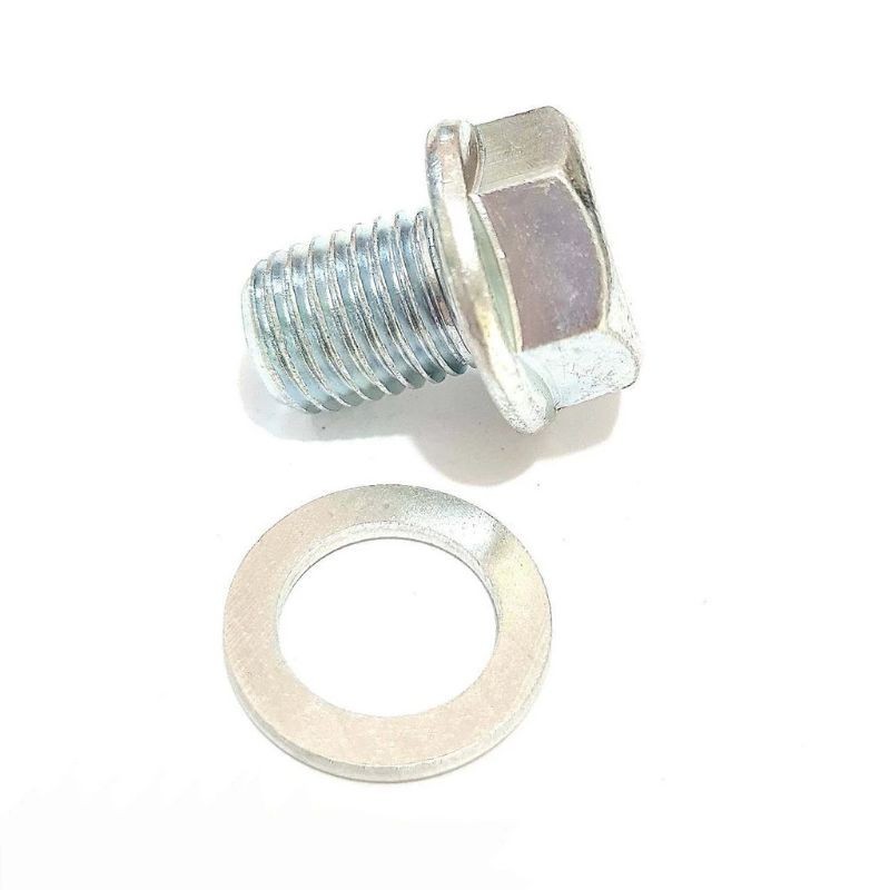 น๊อตถ่ายน้ำมันเครื่องพร้อมแหวนมิเนียม WAVE มิโอ คลิก สกุ๊ปปี้ น๊อตน้ำมันเครื่องพร้อมแหวนเกรดแท้