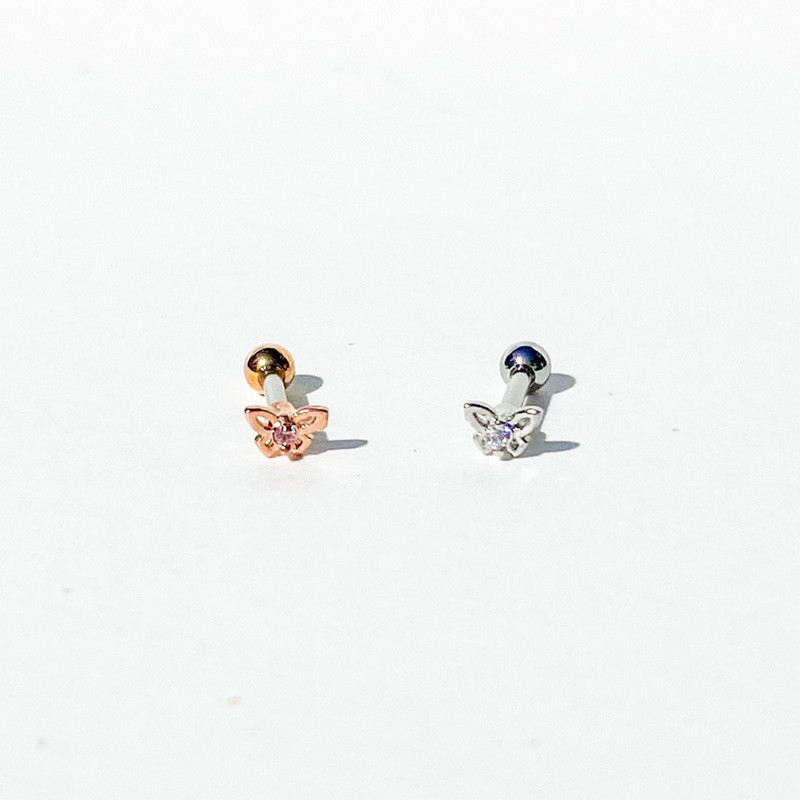 จิวต่างหูเกาหลี More Than Piercing : A194 Tiny Butterfly