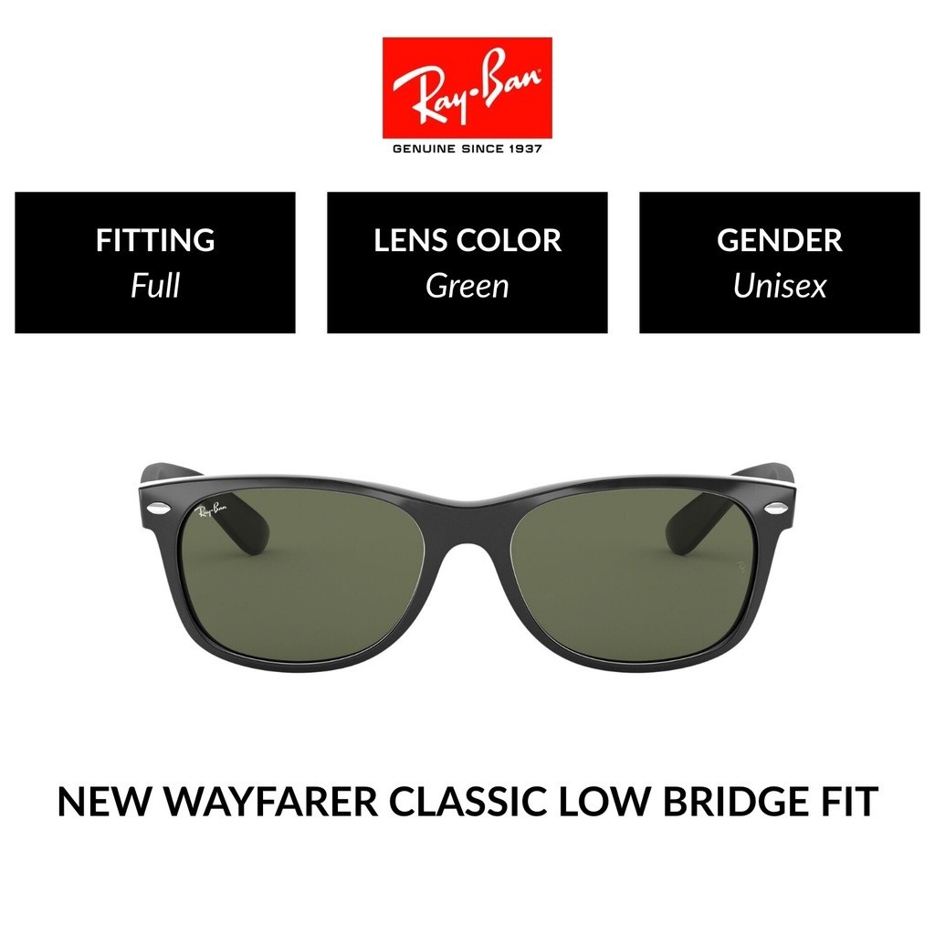Ray-Ban New Wayfarer - RB2132F 901L - size 55 - sunglasses แว่นกันแดด