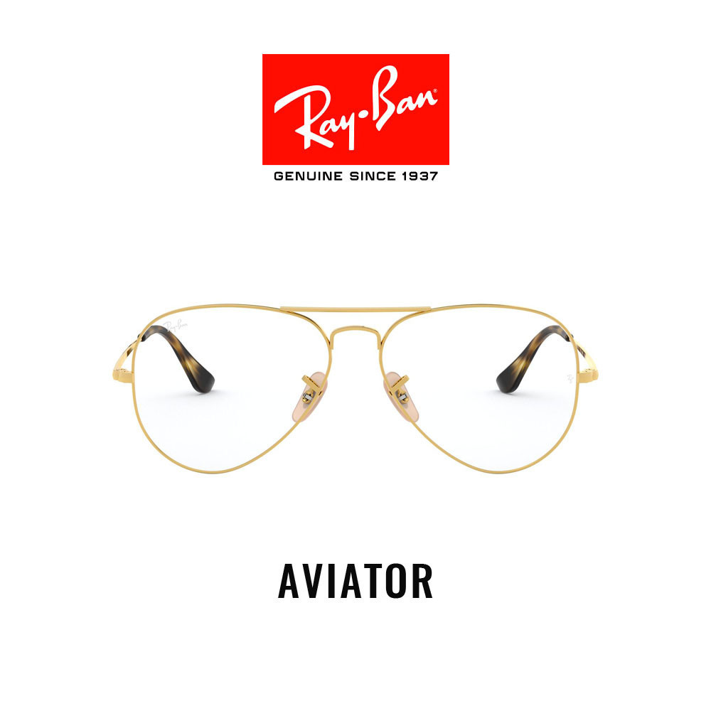 Ray-Ban Aviator - RX6489 2500 แว่นตา rayban แว่นสายตา