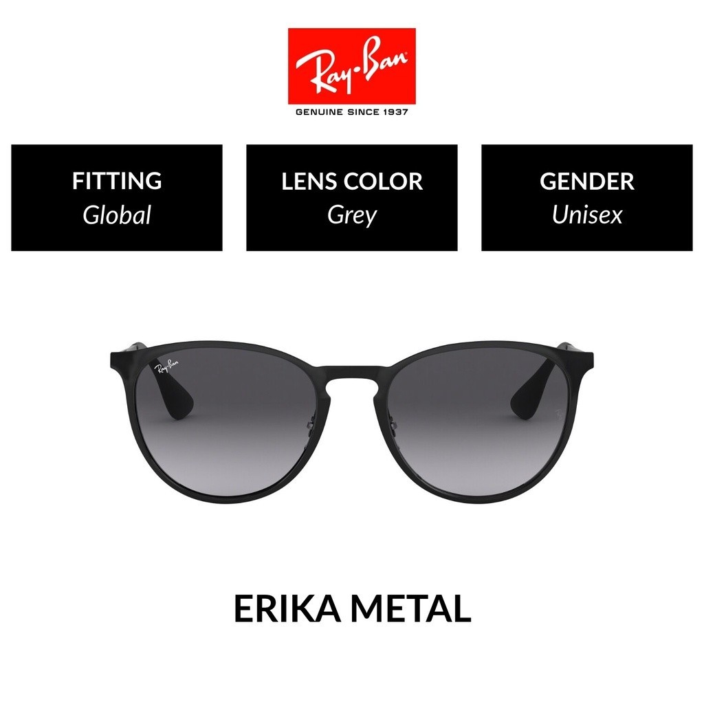 Ray-Ban Erika Metal - RB3539 002/8G-size 54-sunglasses แว่นกันแดด
