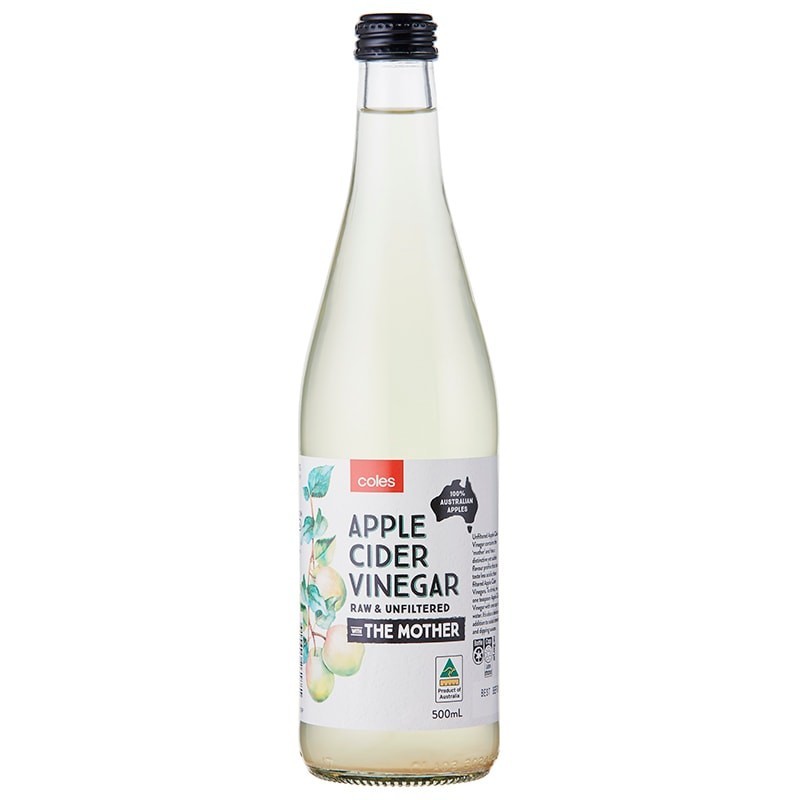 ถูกใจ  ใช่เลย✅💖 Coles Apple Cider Vinegar 500ml. 🍃🌸 โคลส์น้ำส้มสายชูหมักจากน้ำแอปเปิ้ล 500มล. [9310645261881]
