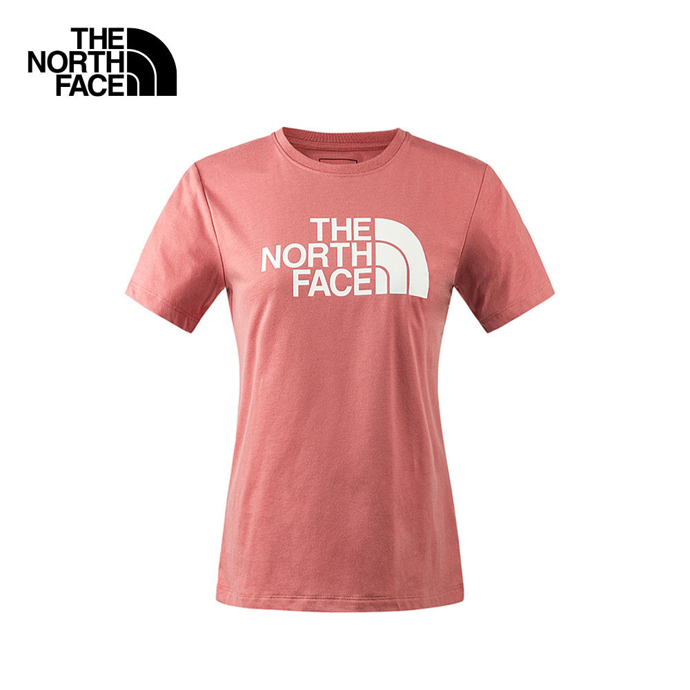 THE NORTH FACE W FOUNDATION LOGO S/S TEE - AP - LIGHT MAHOGANY เสื้อยืดแขนสั้น