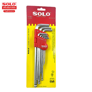 Solo ประแจหกเหลี่ยม 910 9 ตัวต่อชุด หัวบอล