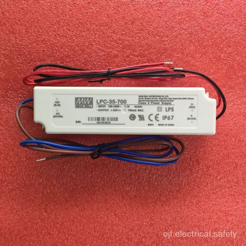 MEAN WELL DC9-48V Series 700mA 1050mA 1400mA 35W เอาต์พุตเดี่ยว Switching Power Supply ไฟ LED กลางแจ