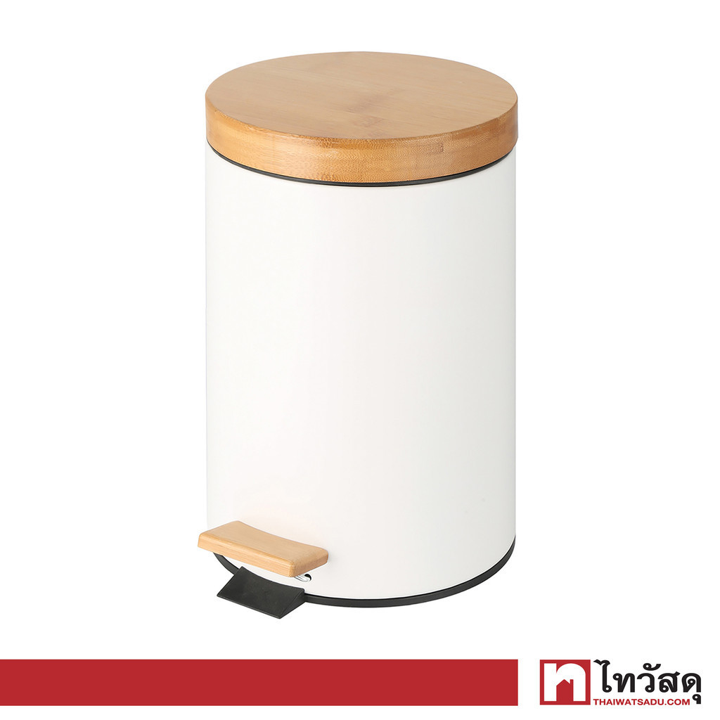 KASSA HOME ถังขยะแบบเหยียบ Iron 12 ลิตร Soft-close รุ่น 978283-001 ขนาด 25.2 x 25.2 x 38 ซม.