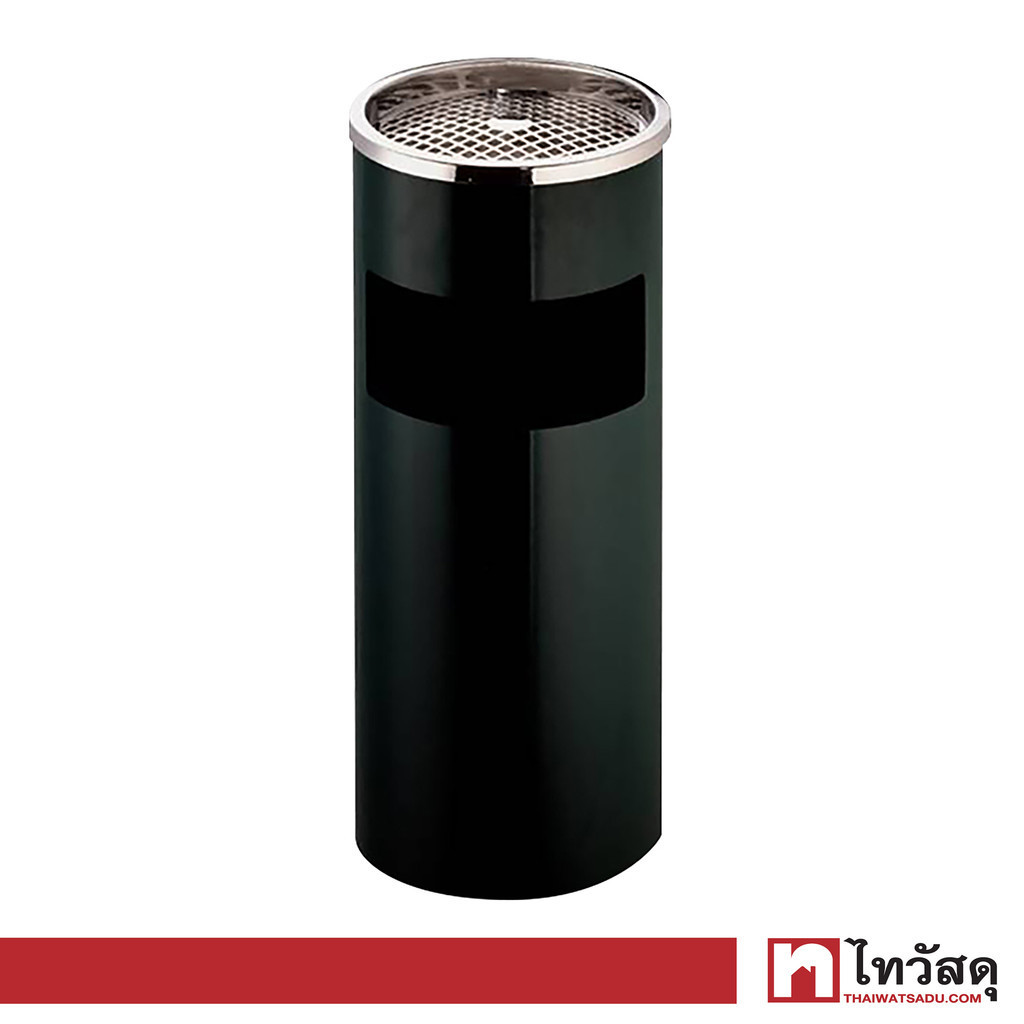 KASSA HOME ถังขยะ เขี่ยบุหรี่ รุ่น 99450-002 ขนาด 25 x 61 ซม. สีดำ