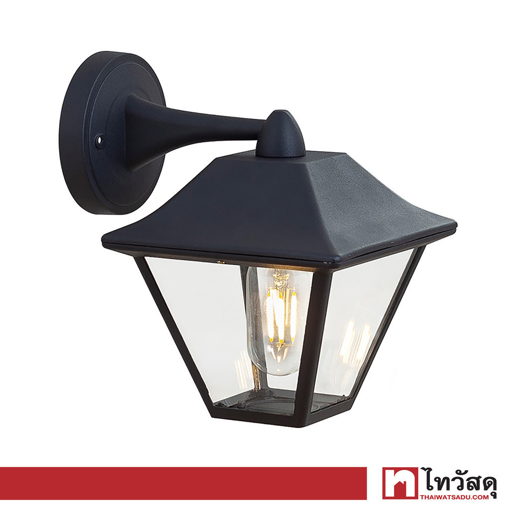 LUZINO โคมไฟกิ่งภายนอก 1xE27 รุ่น RH1876W(BK) สีดำ