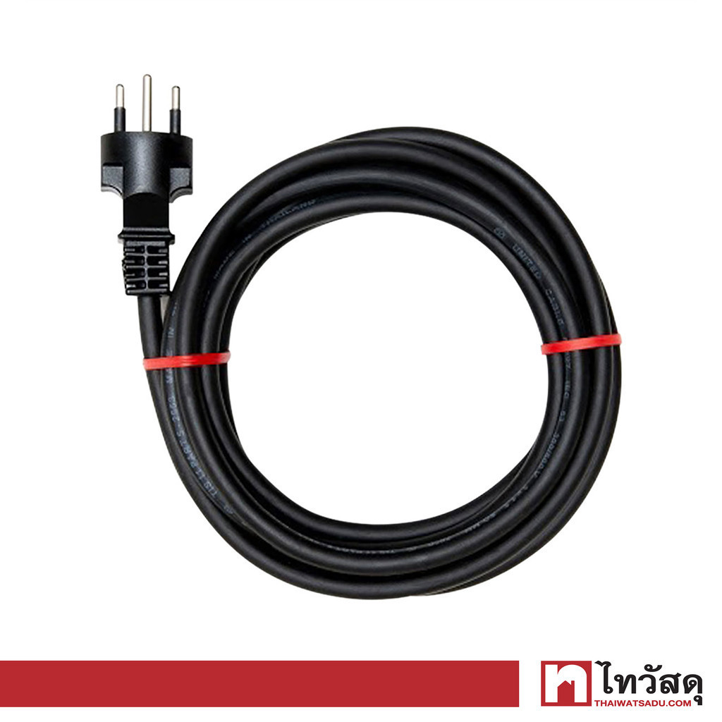 GIANT KINGKONG สายไฟพร้อมปลั๊ก VCT 3x1.5 Sqmm. รุ่น V107 16A ขนาด 5 เมตร สีดำ