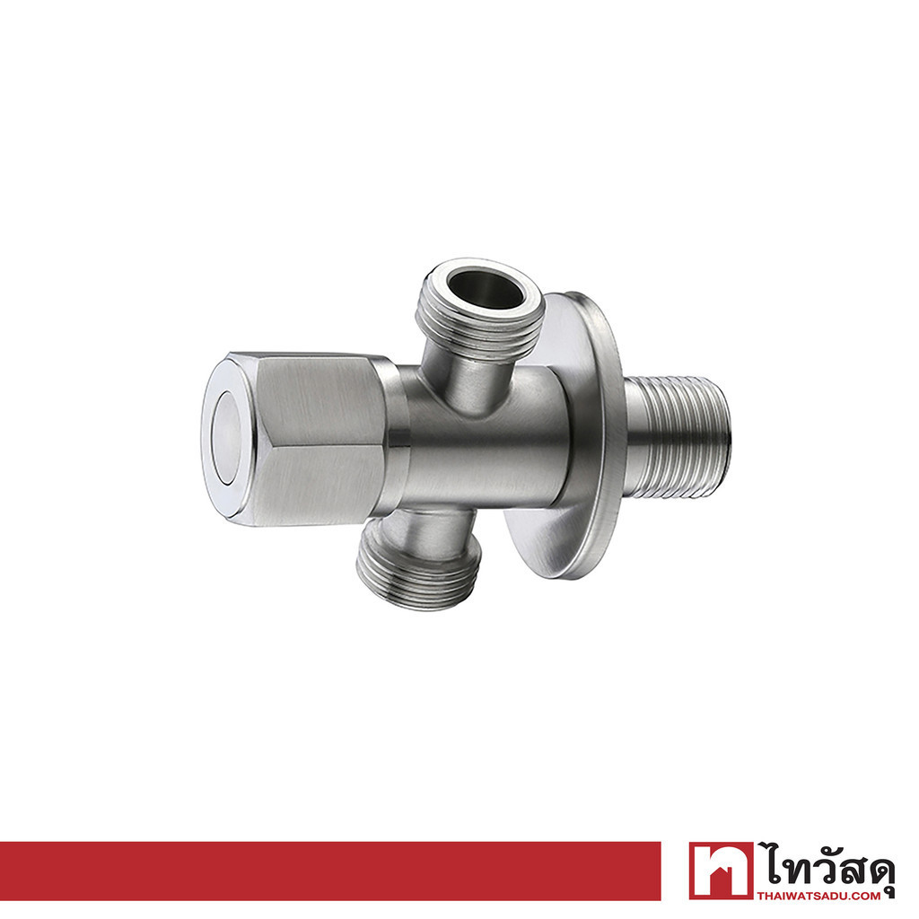 KASSA สต๊อปวาล์ว 2 ทาง รุ่น KS-5013 สีสเตนเลส