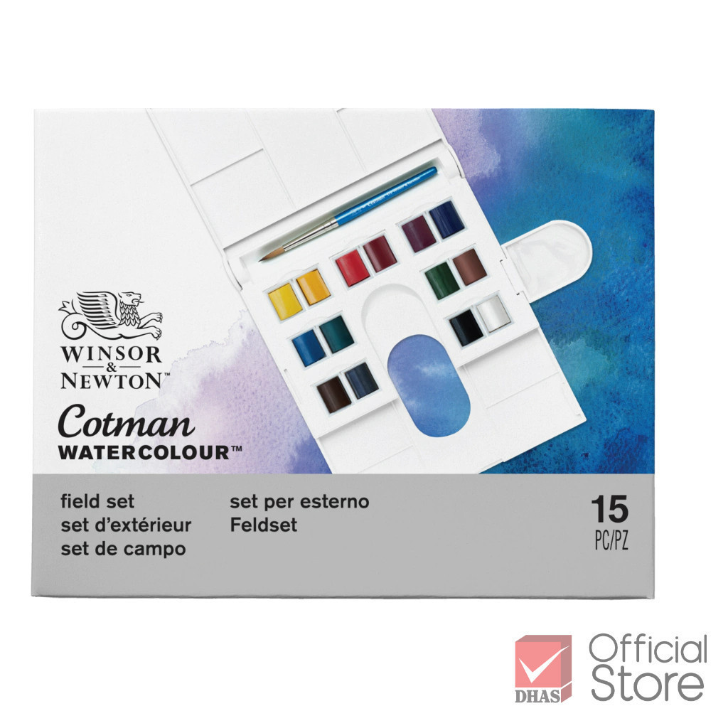Winsor&Newton สีน้ำ ชุดสีน้ำก้อนคอทแมน COMPACT #0390083 จำนวน 1 ชุด