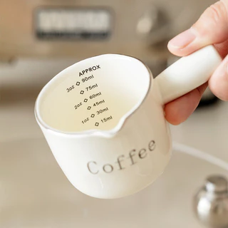 🧊 ICE COFFEE แก้วตวง กาแฟ เซรามิก 90 มล. 3YS3